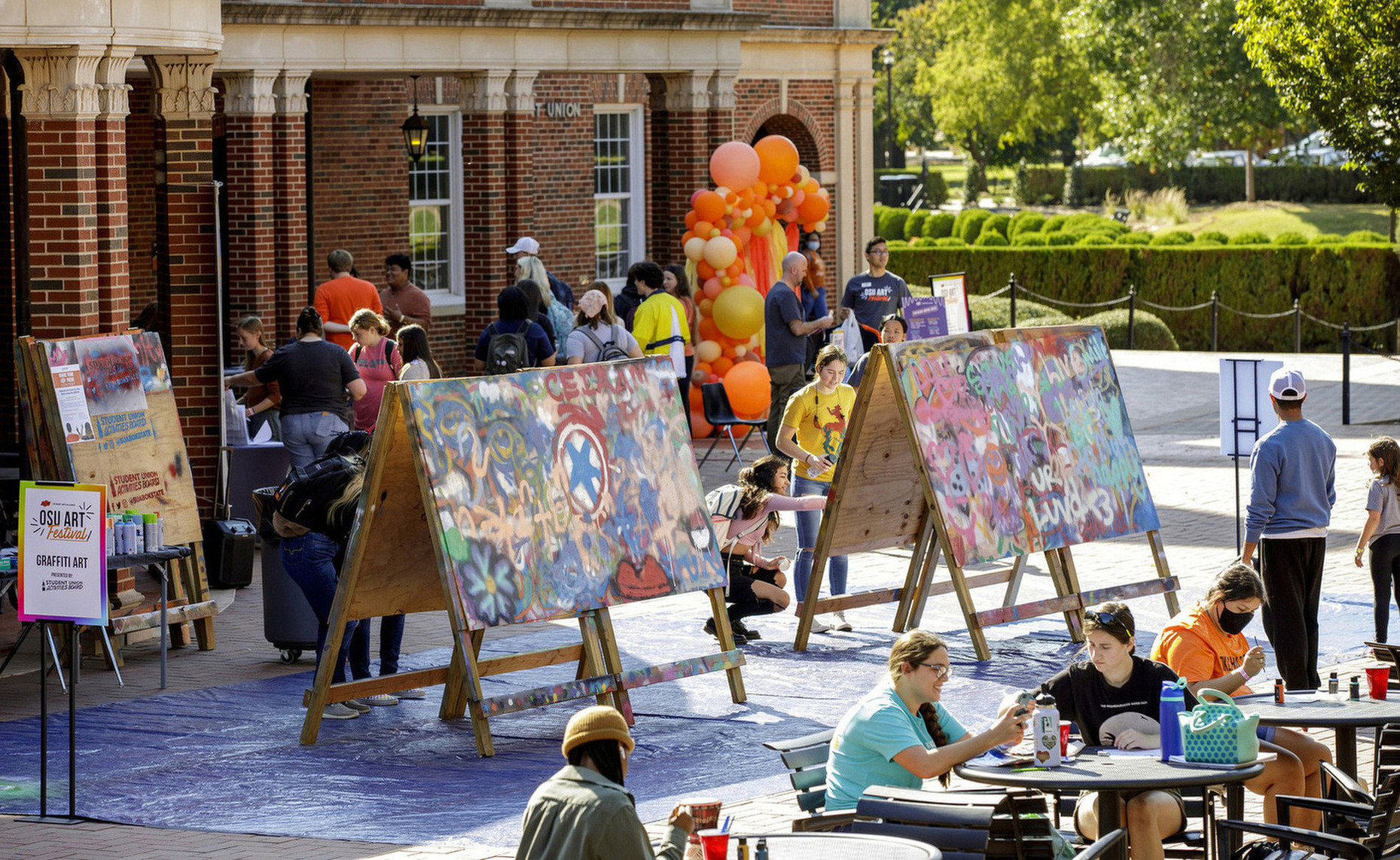 student art show near the student union